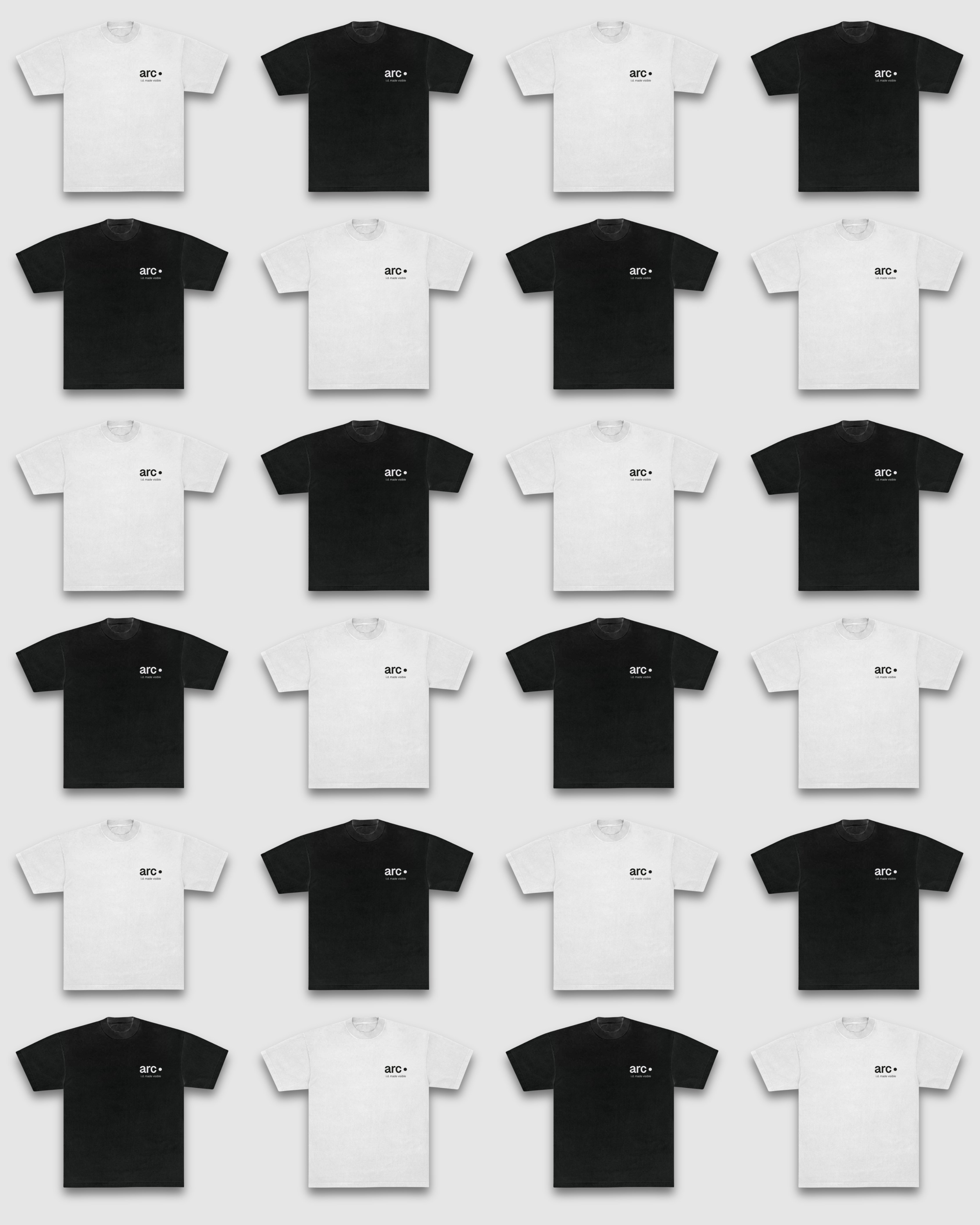 Arc Studios Tee Mockups Grid